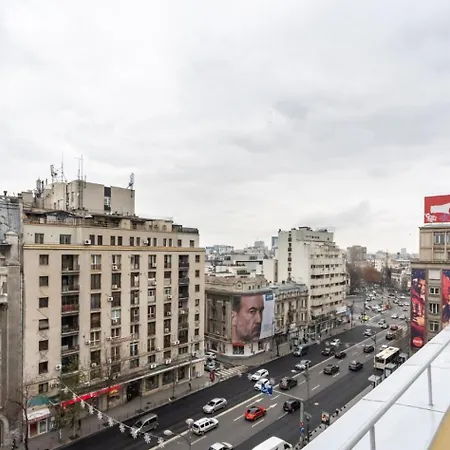 Prestige 2bdr With View In Romana Апартаменты Бухарест